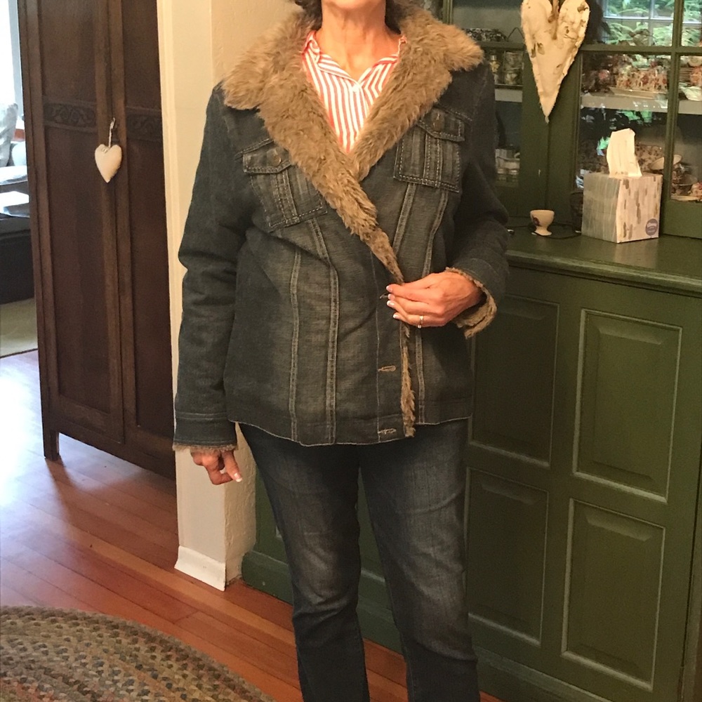 Denim Lined Jacket - image 4